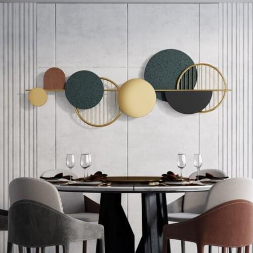 120x45cm Modern Minimalist Metal Wall Decoration Living Room Sofa Background Wall Decoration Bedroom Creative TV Iron Pendant