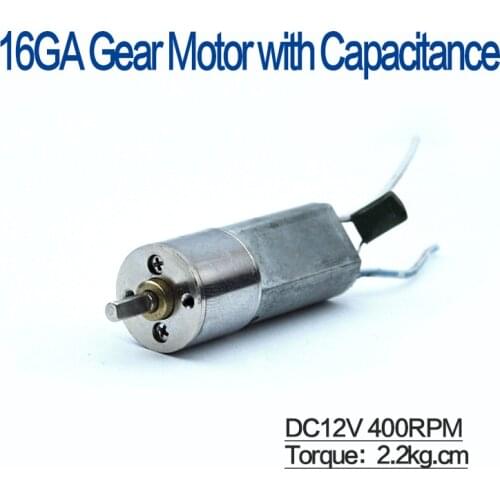 16GA050 Micro 12v DC Motor 400RPM Electric Reducer Gear Motor