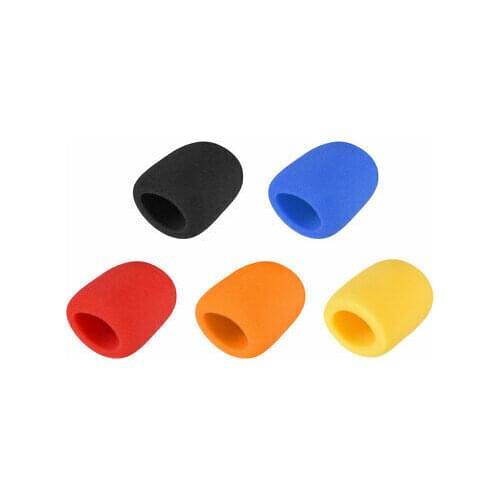 5PCS Thicken Sponge Foam Mic Cover Handheld Microphone Windscreen Kit for KTV