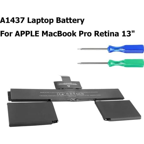 6600mAh A1437 Laptop Battery 11.21V 74Wh for APPLE MacBook Pro Retina 13" A1425 Late 2012 Early 2013 MD212 MD213 MD101 MD212xx/A