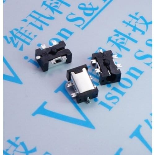 Free shipping 20PCS DC-057 DC power socket DC057 2.5 - 0.7 MM SMT 5PINS Tablet power sockets female connector soldering