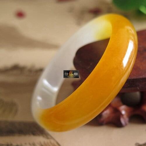 Authentic natural jadeite quartzite jade bracelet light color Hand-Carved Emerald Bangles Lady Party Gift