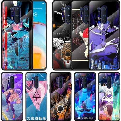 Anime Ghost In The Shell For Oneplus 9R 9 8T 8 Nord Z 7T 7 Pro 5G Tempered Glass Shell Phone Case Cover