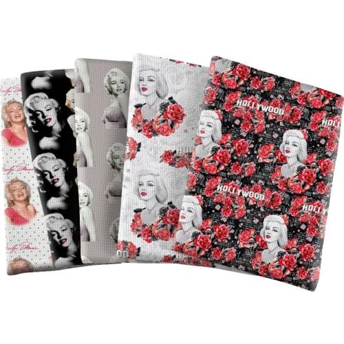 Beauty Star Character Bubble Fabric Polyester Cotton for DIY Sewing Material 50*145CM