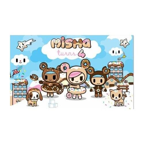 Custom Chocolates girl Clouds Cottage Dog Star background High quality Computer print party photo backdrop