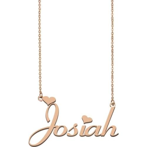 Josiah Name Necklace , Custom Name Necklace for Women Girls Best Friends Birthday Wedding Christmas Mother Days Gift