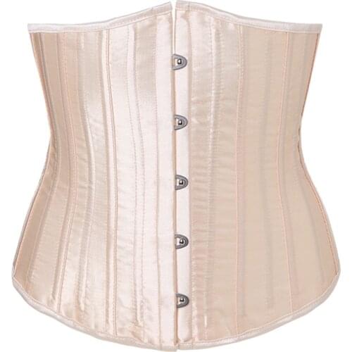 Underbust Summer Bustiers Corsets Cincher Complexion 26 Spiral Steel Bones Classic Gothic Party Clubwear Plus Size XXS-2XL