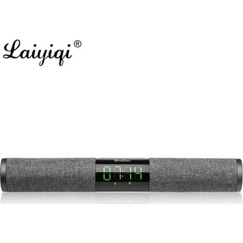 Laiyiqi fabric art display screen Bluetooth speaker Home Projector 10W desktop Theater Radio FM Amplifier alarm clock altavoz BT