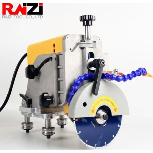 Raizi 45 Degree Marble Cutting Machine with 3 Rails 220/110V Large Format Granite Stone Miter Vertical Portable Tile Cutter