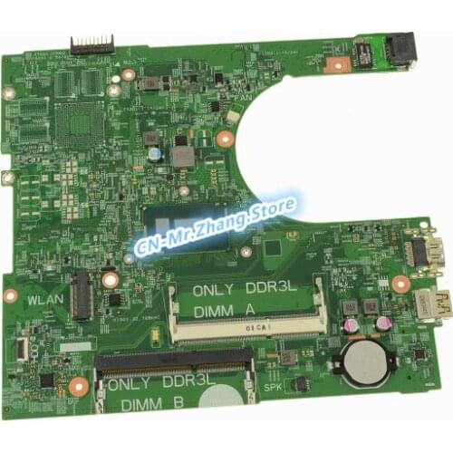 SHELI FOR Dell Inspiron 15 3558 Laptop motherboard MNGP8 0MNGP8 CN-0MNGP8 I3-5015U CPU DDR3