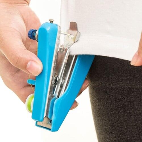 Mini Handheld Sewing Machine Portable Manual Stitch Handwork Needlework Tools