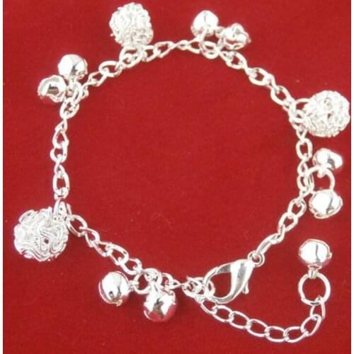 Fashion Luxury Bell Ball Bracelets For Women Girls Korean Silver Color Anklets Leg Chains Hand Accessories Jewelry