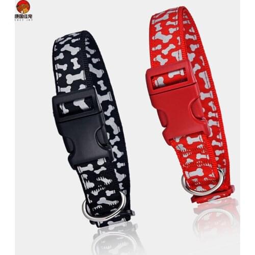 Nylon new 2021 Reflective dog collar for Small Medium Large Dogs Pitbull Pug adjustable pet accessories products