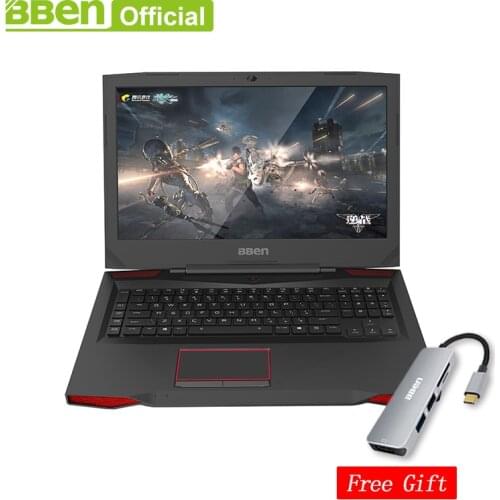 Bben Laptop Computer 16G RAM 256G SSD+ 2TB HDD Windows10 System 17.3" Nvidia GTX1060 6GB GDDR5 Notebook RGB backlit keyboard