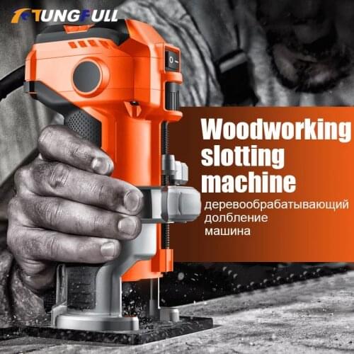 Trimming Machine Woodworking Tool Inversion Electric Wood Milling Engraving Hole Opening Electromechanical Moving Wood Milling