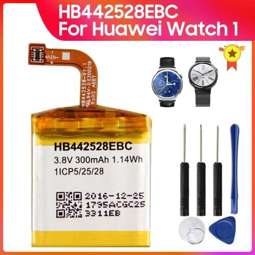 Genuine Replacement Battery HB442528EBC for Huawei Watch 1 Watch1 300mAh Phone Battery + Tool