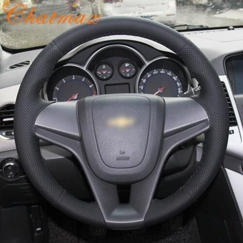 Hand Sewing Car Steering Wheel Cover Individual Customize of Multi Suede Leather for Chevrolet Cruze Aveo Orlando 2009-2015