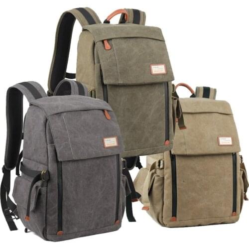 Besnfoto BFU-1301 Camera Bag Waterproof Canvas DSLR Fashion Camera Bags Case For Photography With Bag Case