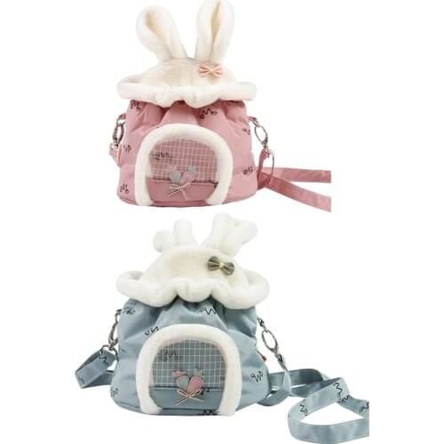 Soft Hamster Small Pet Carrier Bag Portable Travel Handbag for Hedgehog Guinea Pigs Sugar Glider Pouch Bag Breathable