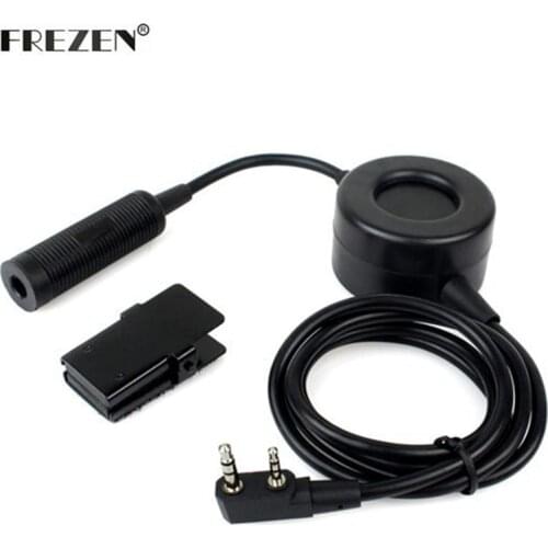 Waterproof TCI big round PTT J standard K Plug Military Adapter For Motorola Kenwood TYT F8 BAOFENG 5R Two Way Radio Hunting