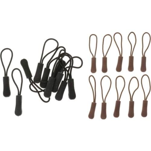 10 non-slip zipper puller, zipper, zipper extension trailer, practical and robust for backpack, jacket, etc