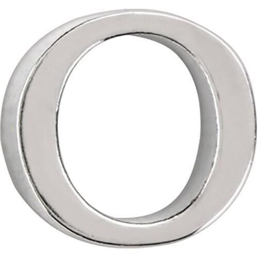 10pcs Silver letter O Charm floating charms for Living glass locket