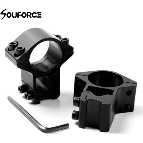 2pcs 25.4mm Ring 11mm Dovetail Rail 3/8" Mount High Profile Rifle Scope Mounts Hunting Accessories