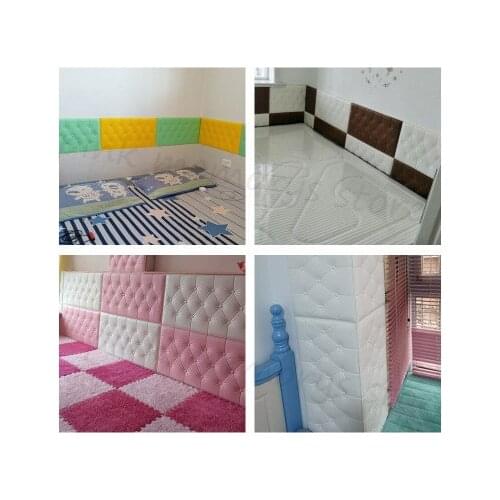 Anti-collision Foam Wallpaper Self-adhesive Imitation Soft Package Wall 3d Wall Stickers Tatami Cushion Stickers