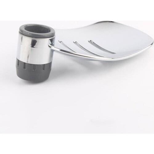 22mm ABS Plastic Shower Rail Soap Dish Box Soap Holder Soap Pallet Shower Rod Holder for Bathroom Accessoriess