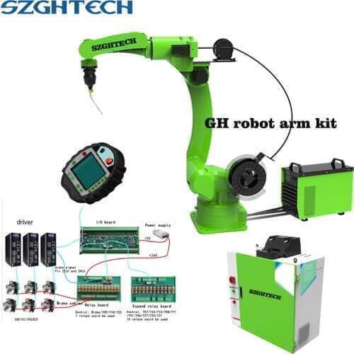 GH 6 AXIS TIG / MIG / Pinch Welder Industrial Welding Robots , Arc Welding Robotic Arm