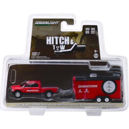 GreenLight 1:64 2017 Ram 2500 Big Horn and Bridgestone Alloy model car Metal toys for childen kids diecast gift