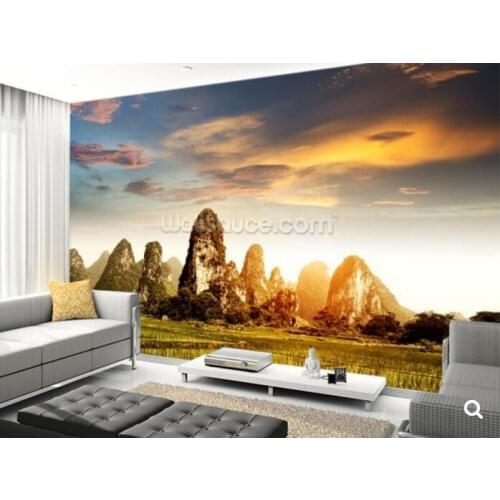 Custom natural scenery wallpaper,Guilin Landscape,3D photo mural for the living room restaurant sofa background PVC wallpaper