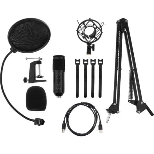 Condenser Microphone Set Professional Cardioid Vocal Studio Recording Mic for