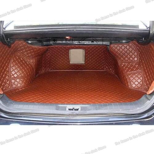Leather Car Trunk Mat Cargo Liner for nissan teana L32 rear boot cover accessories seat 2007 2008 2009 2010 2011 2012 luggage