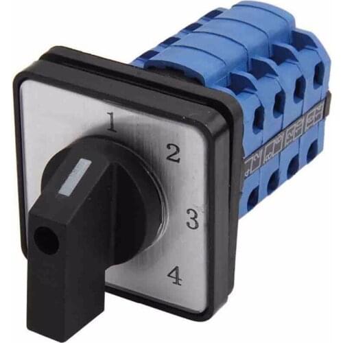 LW26-20/4 Four Archives Four Section Universal Change-over Switch 20A Silver Contact A Control Rotating Group Combine