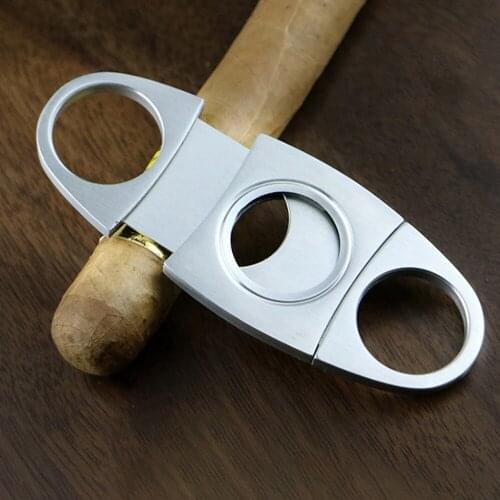 2021 NEW 1PC Cigar Cutter New Stainless Steel Metal Classic Cutter Guillotine Cigar Scissors Gift Cigar Cutter