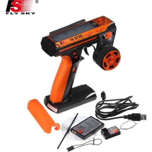 Flysky FS-GT3C Transmitter Remote Control With FS-GR3E Receiver For RC Car Truck Crawler Jeep Boat 4WD