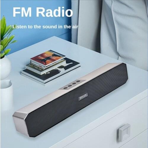 Portable Desktop Computer Speaker Soundbar Multimedia Radio Card Bluetooth 5.0 Sound Bar for Tv Pc Sound Box Audio Video