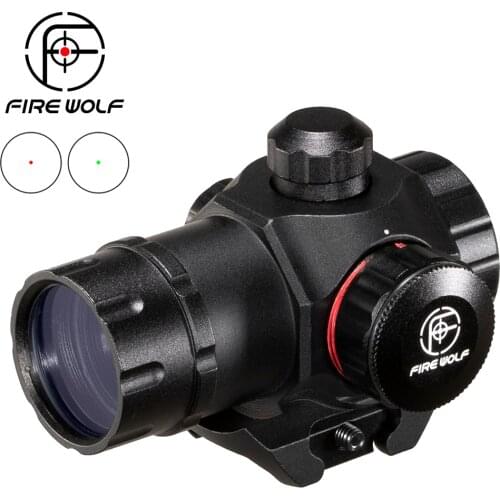 Riflescope Tactical Mini 1x22 Red & Green Dot pistol Sight Scope Airsoft Hunting Scope for 20mm Rail