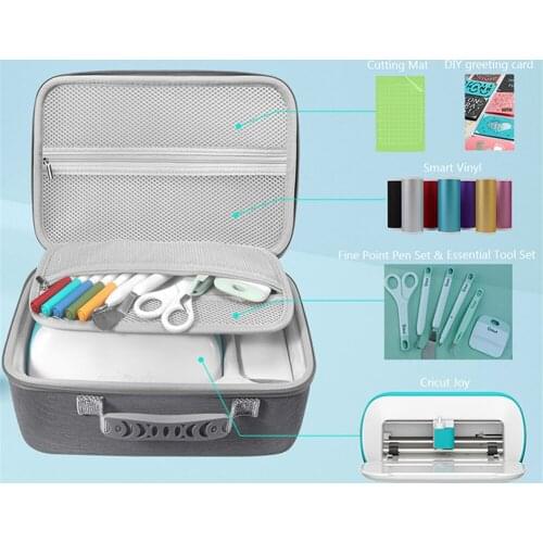 Portable Storage Bag Carrying Case for Cricut Joy Accessories Shockproof Protective Cover