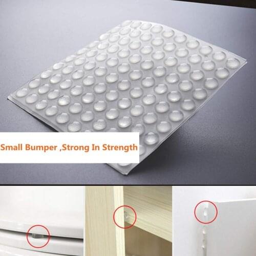 500pcs 8*2mm Self Adhesive Soft Clear Black Anti Slip Bumpers Silicone Rubber Feet Pads High Sticky Silica Gel Shock Absorber