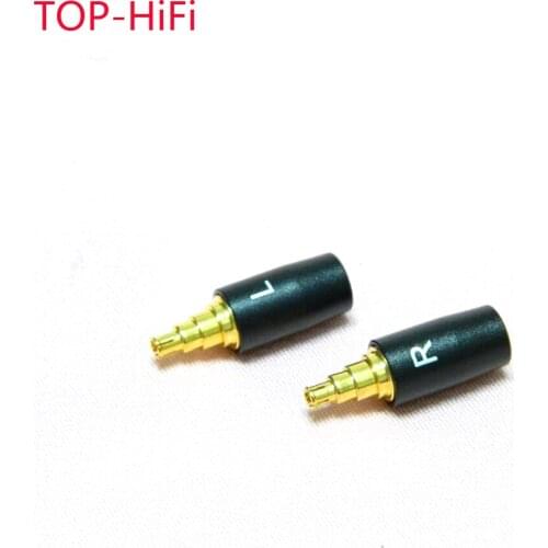TOP-HiFi pair Headphone Pin Audio Jack Wire Connector Metal Adapter Plug For IE40 IE40PRO Earphone