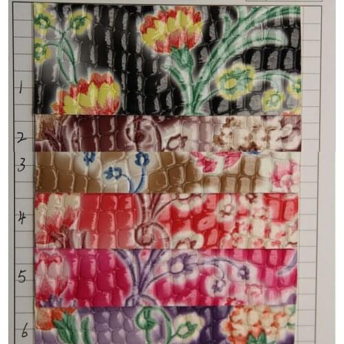 Synthetic PVC leather fabric Stone grain flowers material for Bags, gloves, shoes, belts, clothing, furniture