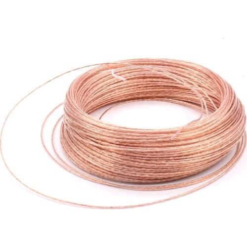 10-1000M 1.6mm 4N pure Copper Wire headphone cable audio interconnect cable