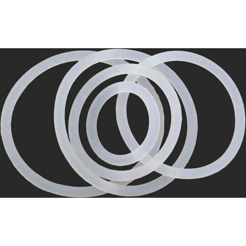 1mm, 2mm, 3mm thick, waterproof, gas and oil proof, white silica gel 0-ring, wholesale 20Pcs