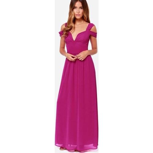 Greek Noble and Floor Length Evening Dress Temperament Draped Deep v Design Soft Chiffon Dress