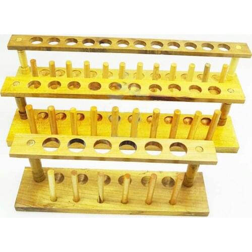 High quality wooden test tube rack 6,8,10,12 holes test tube stand free shiping Aperture 21mm