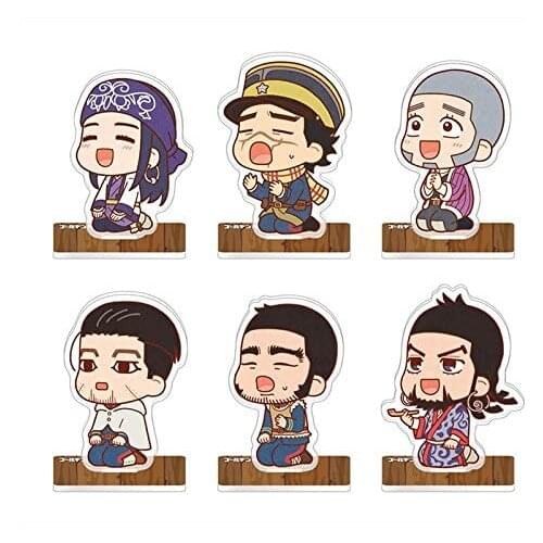 Japan Anime Golden Kamuy Sugimoto Saichi Kochobe Asuko Acrylic Stand Figure Model Plate Small Desktop Decor Student Cosplay