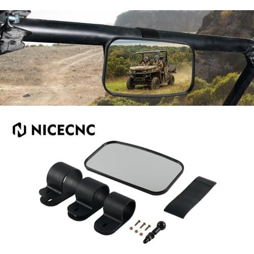 NICECNC Center Rear View Rearview Mirror For Can Am Maverick X3 MAX X DS RS Turbo 2017-2021 2018 2019 2020 UTV Accessories