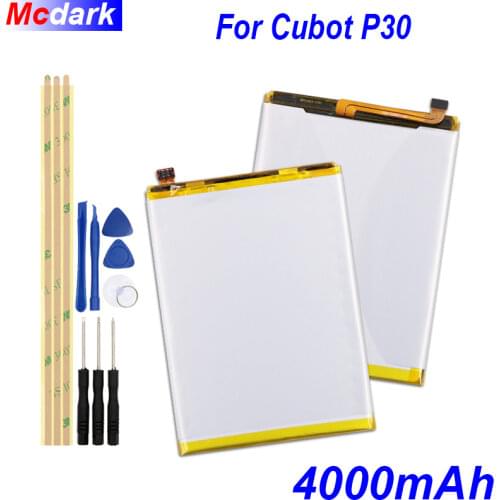 4000mAh For Cubot P30 Battery Batterie Bateria High Quality Replacement Phone Battery For Cubot P30 Gift tools